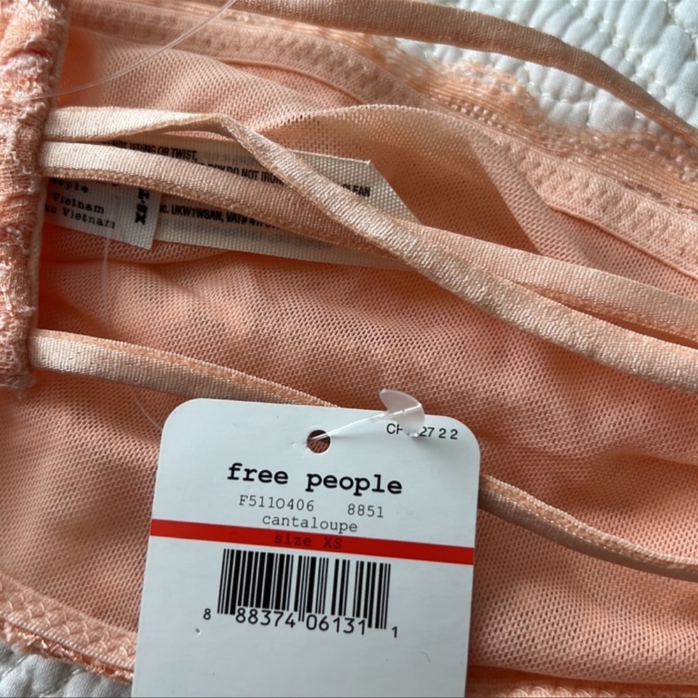 NWT Free People Bralette - Cantaloupe (XS) - Picture 4 of 5